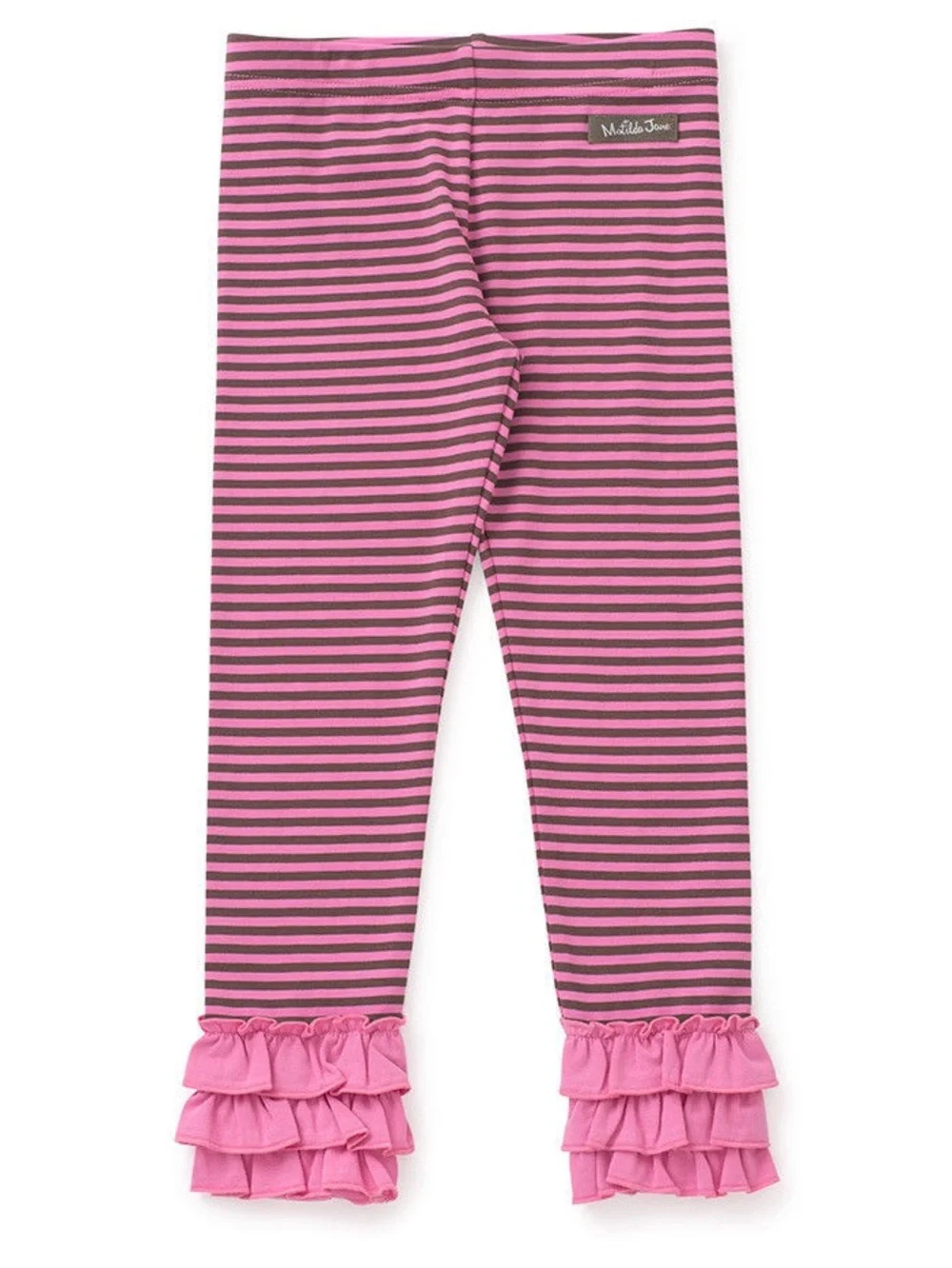 Matilda Jane Friendly Mime Striped Ruffle Leggings